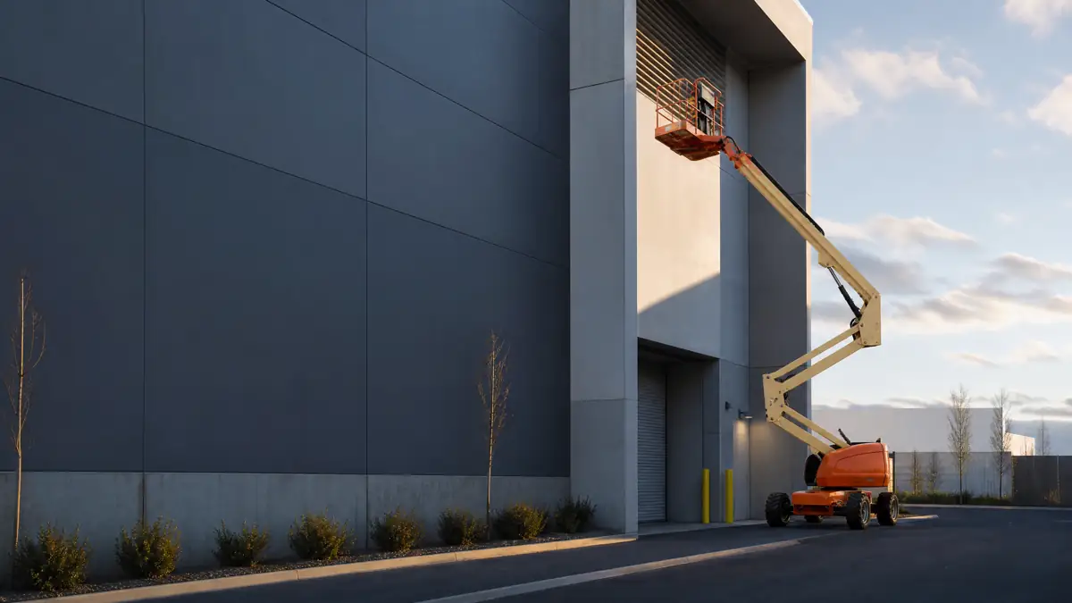 Articulating Boom Lifts jobsite access in Atlanta